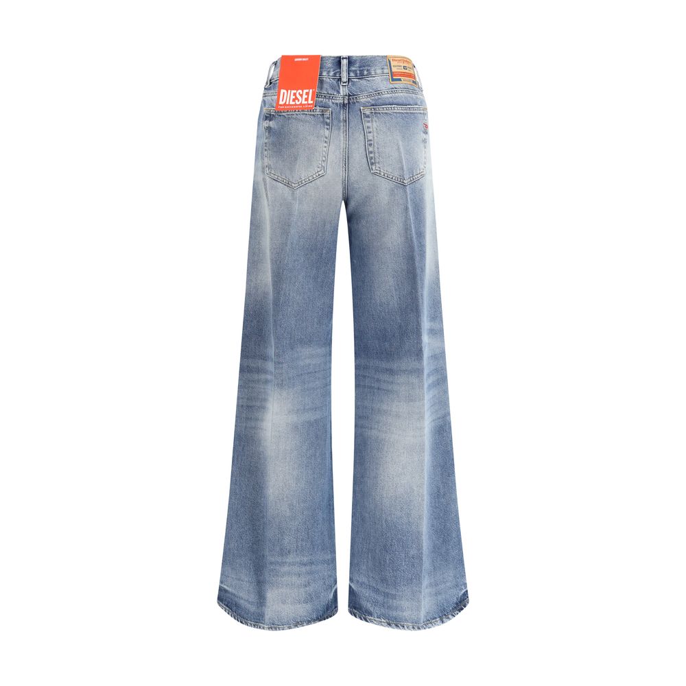 Diesel | Blue Cotton Bootcut Jeans