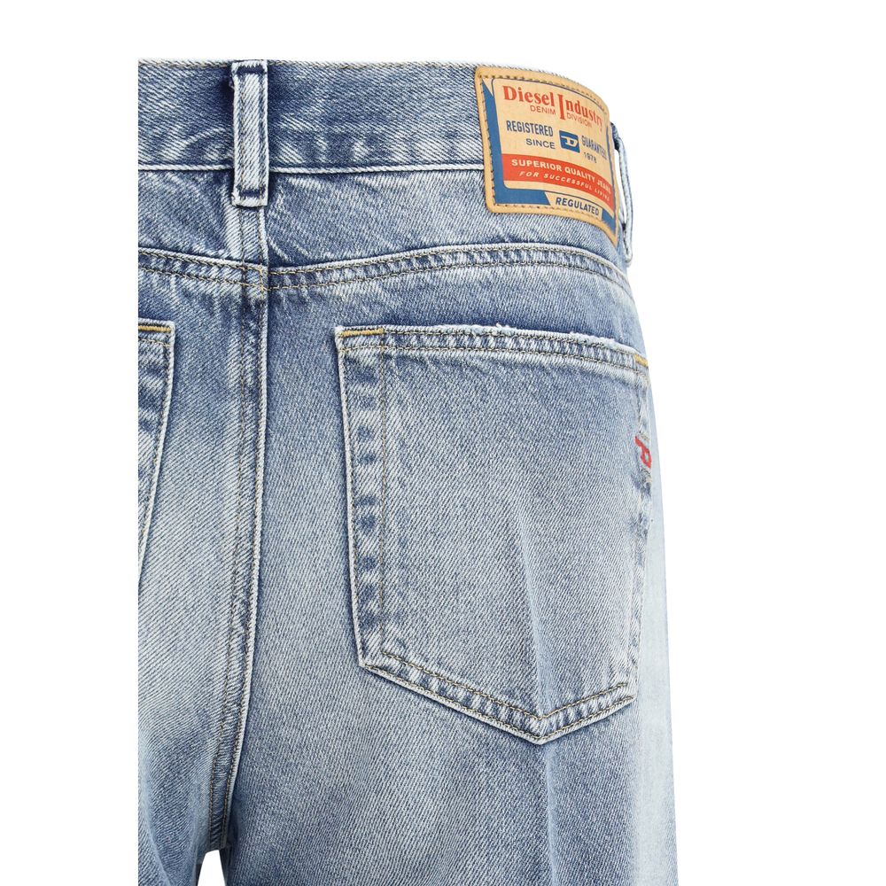 Diesel | Blue Cotton Bootcut Jeans