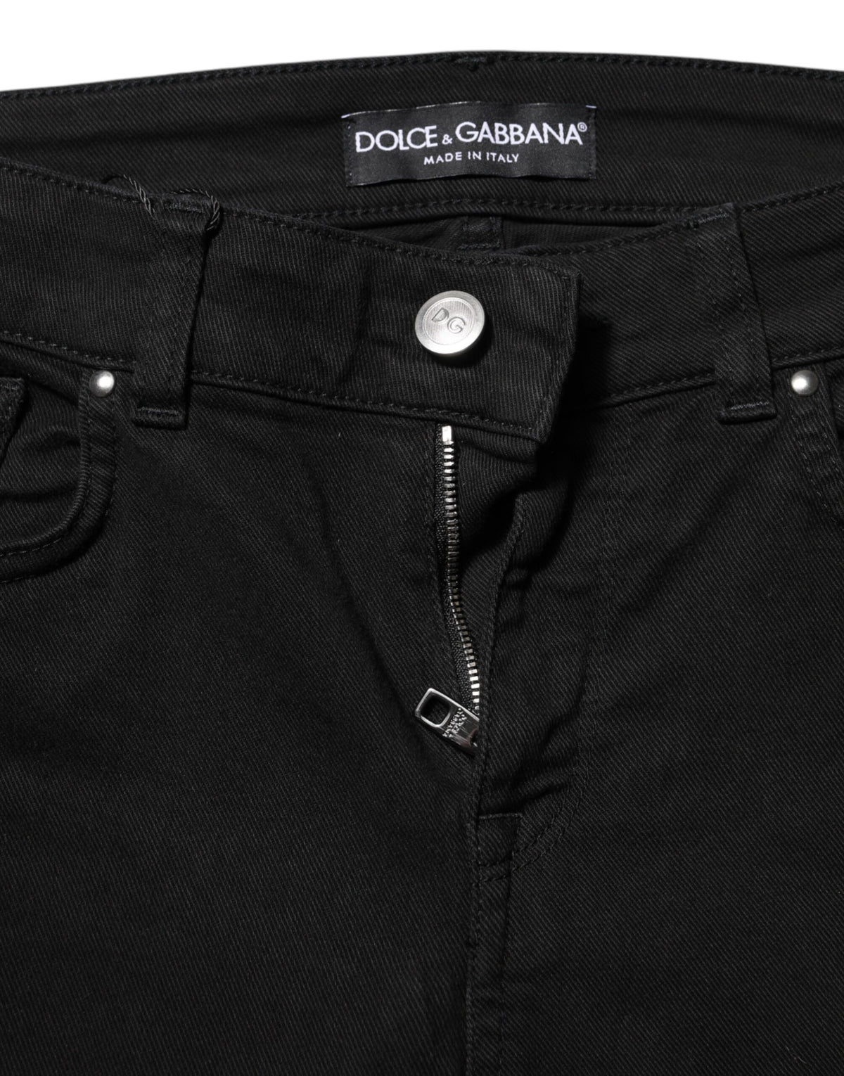 Dolce & Gabbana | Black Cotton Casual Skinny Denim Jeans