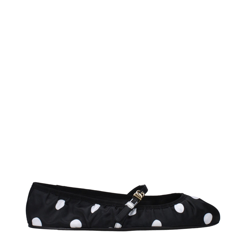 Dolce & Gabbana | Black Fabric Ballet Flats