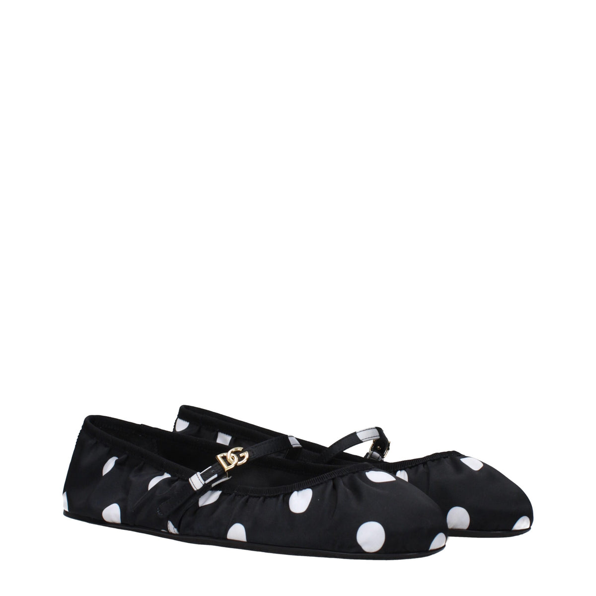 Dolce & Gabbana | Black Fabric Ballet Flats